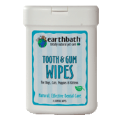 Earthbath Cleaning WIPES: Tooth & Gum - 25 count